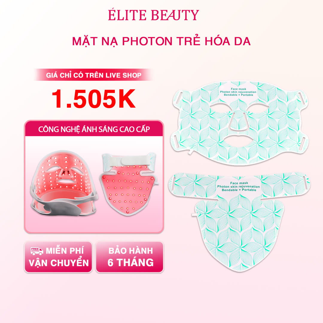 Mặt Nạ Quang Phổ LED 7 Màu — Photon Trẻ Hoá Da