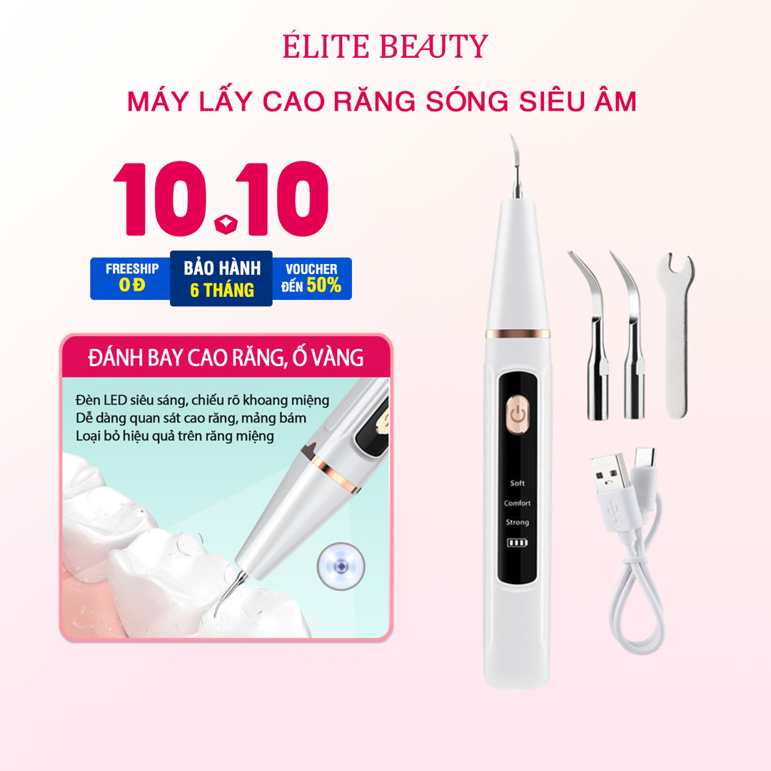 Máy Cạo Vôi Răng Siêu Âm — 2.2 Triệu Rung/Phút