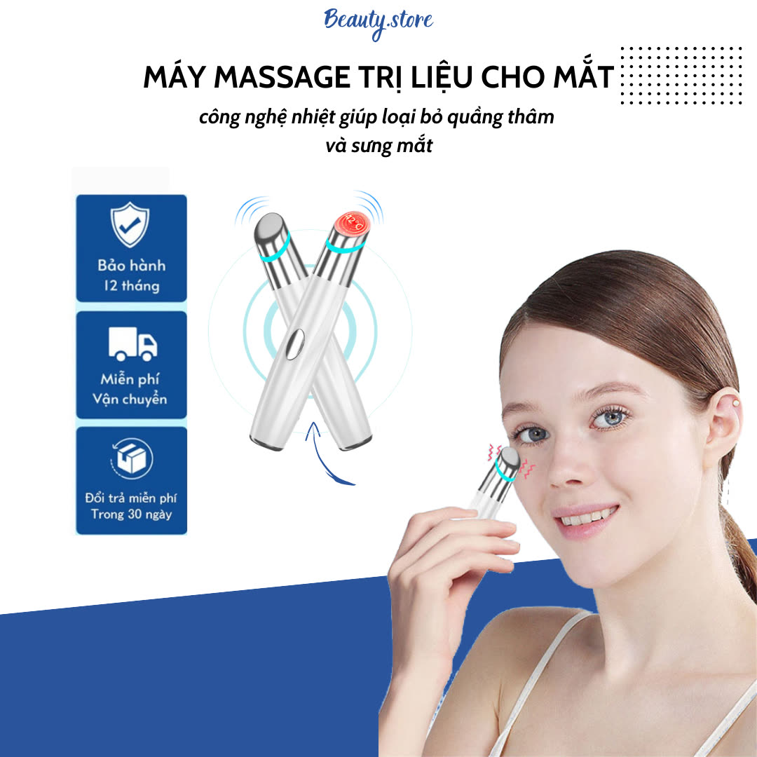 Máy Massage Mắt Mini — 3 Ánh Sáng + EMS + Nhiệt
